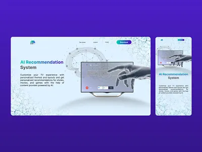 Next OS Landing Page branding graphic design landing page mobile ui smart tv ui ux