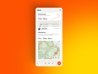 Strava home page reimagined conceptdesign strava ui ui design ux ux design visualdesign