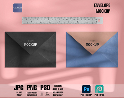 Envelope mockup 7 envelope branding mockup