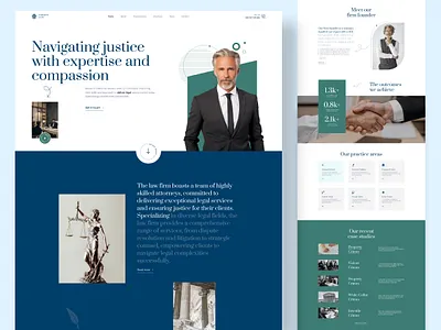 Modern Law Firm Home Page - LIBERTYLAW - Webflow Template attorney consultancy firm landing page law law firm law hero section law landing page law website legal adviser legal advisor template ui web design webflow template website website design
