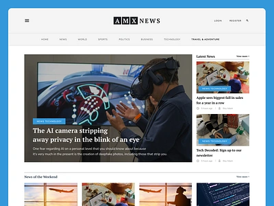 PT Tonjoo Gagas Teknologi : UI/UX News Magazine Web Design Test design figma landing page magazine news news magazine ui ui designer uiux ux ux designer website