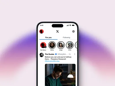 X (Formerly Twitter) Stories Design design social media twitter ui ui designer uidesign uidesigner uiux uiux designer user experience user interface ux ux design ux designer uxdesign x