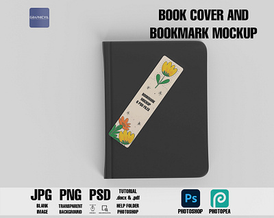 0 Book Cover and Bookmark Mockup Part 6 diary cover mockup journal cover mockup