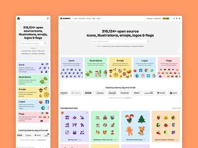 Iconduck website design creative graphic design hero homepage icon design icons illustrator logo product design resources ui ui design vector web design