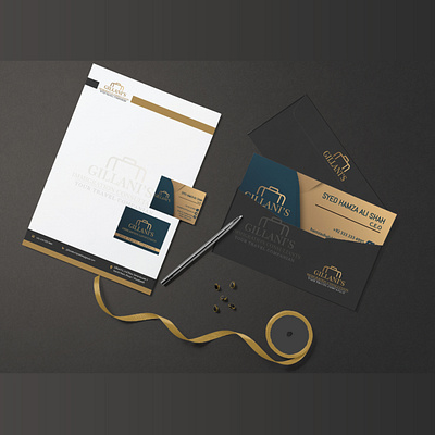 Gillani's Immigration Works branding businesscard graphic design letterhead logo