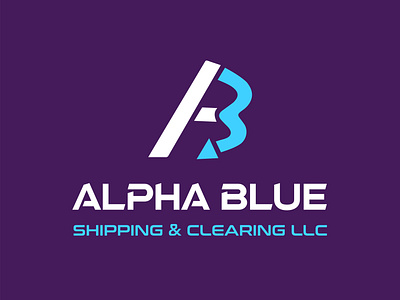 A+B Shipping Logo Design 3d logo ab logo brand identity branding creative logo graphic design logo logo design minimal logo shippng logo