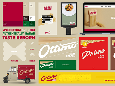 Ottimo brand guide advert brand brandguide branding color icons identity layout logo package social typography website