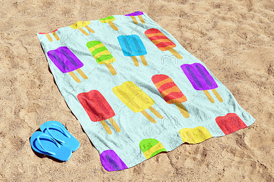 Popsicle Towel beach towel graphic design pod