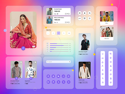App Components app asset app design app icon asset ccase study components fashion app icon template ui ui screen ui ux