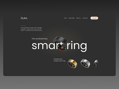 OURA Re-design branding design e commerce oura ring ui ux web