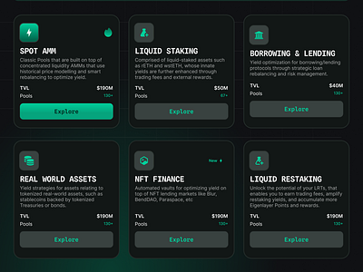 Crypto Pools and Vaults for staking and borrowing/lending amm apr apy auto compounding crypto assets cryptocurrency derivatives design lending liquid staking liquidity mobile app otal value locked pools restaking spot staking tvl ux vaults