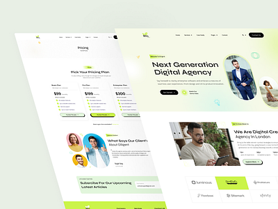 90's Agency Website 90s agency agency design agency website arshan sayed figma agency ui design