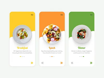 Restaurant App Onboarding Screens abk abkdesigns branding creative deliveryapp design designinspiration dribbble foodapp healthapp healthyfood illustration interactiondesign mobiledesign productdesign restaurantapp ui uiux ux vegetarian