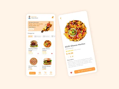 Fast Food App Design abk abkdesigns branding conceptdesign creative design designinspiration dribbble fastfood fastfoodapp fooddeliveryapp inspiration interfacedesign interfacedesign mobileapp mobileappdesigns orange tastyfood ui uiux ux