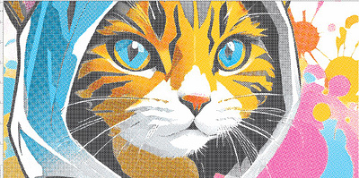 Tiger silk screen printing