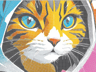 Tiger silk screen printing