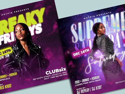 Night Club Flyer Bundle Template rb