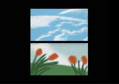 Retro Animation clouds flower illustration flowers illustration jamet motion design paintings retro vintage