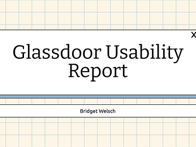 Glassdoor Usability Testing Tasks (deliverable 2 of 2) graduate assignment report usability ux
