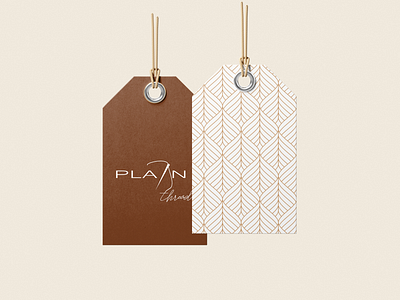 Plain Thread Tags Design branding graphic design logo print design product design