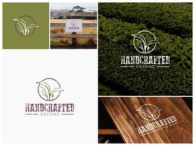 Handcrafted Greens Urban Farm Logo Design branding brandlogo creativelogo graphic design hydroponics localsourcing logo logodesign microgreens urbanfarming