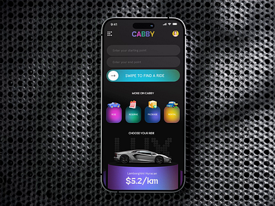 UI Animation Concept for a Luxury Taxi Booking App animation app motion graphics ridesharing taxibooking ui ux