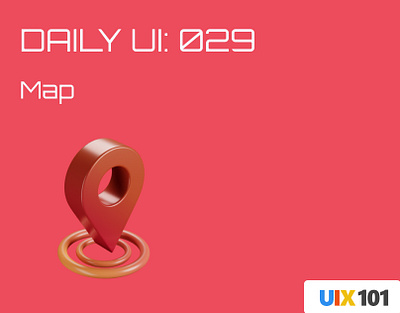 Daily UI: #029 | Map | #UIX101 029 dailyui figma map ui design uiux uix101 user experience user interface