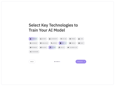 AI Train Setting ai app clear components design minimal mobile product profile setting system ui web