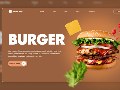 Fast food landing design animation design fastfood figma landingpage motion motion graphics prototype ui ux web design website