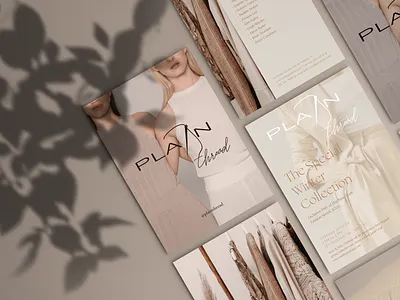 Plain Thread Flyers branding flyers graphic design logo print design