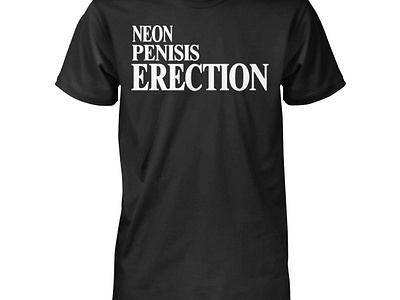 Neon Penisis Erection Shirt design illustration