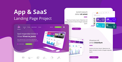 SaaS Landing Page agency branding design illustration landing page logo ui uiux ux web design