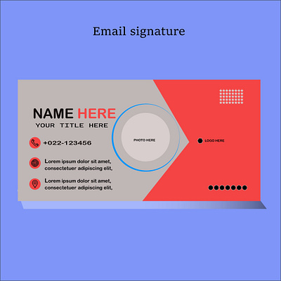 Email Signature ads animation banner branding design digital marketing email signature design facebook cover flyer design graphic design logo motion graphics vector