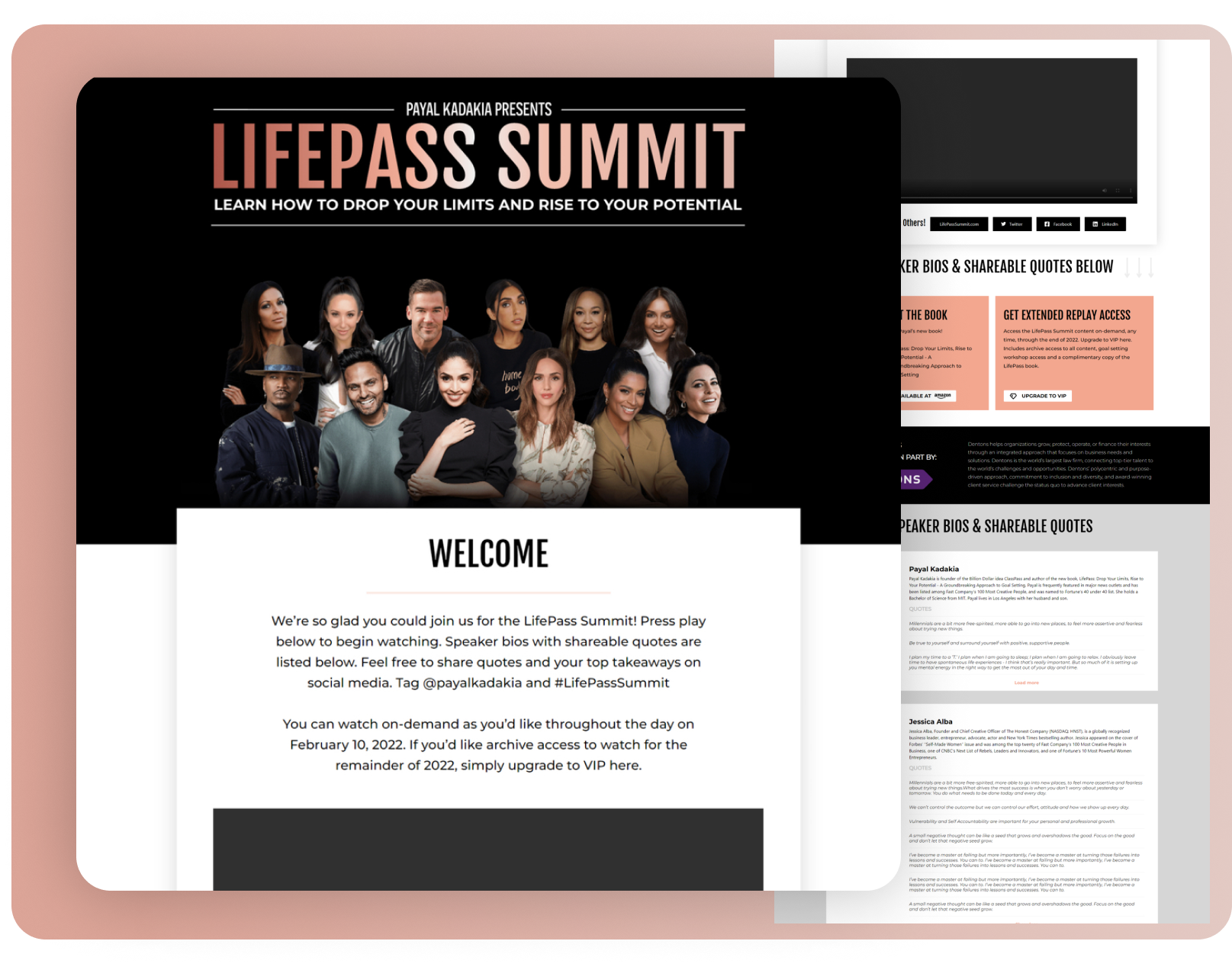Summit Landing Page branding eventdesign figma landing page meeting summit ui uidesign uiux ux uxdesign vabinar web design