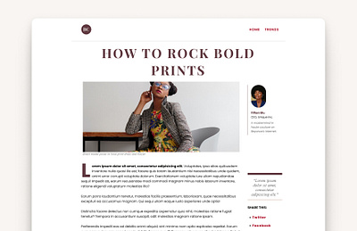 Article Layout Experiment article web design