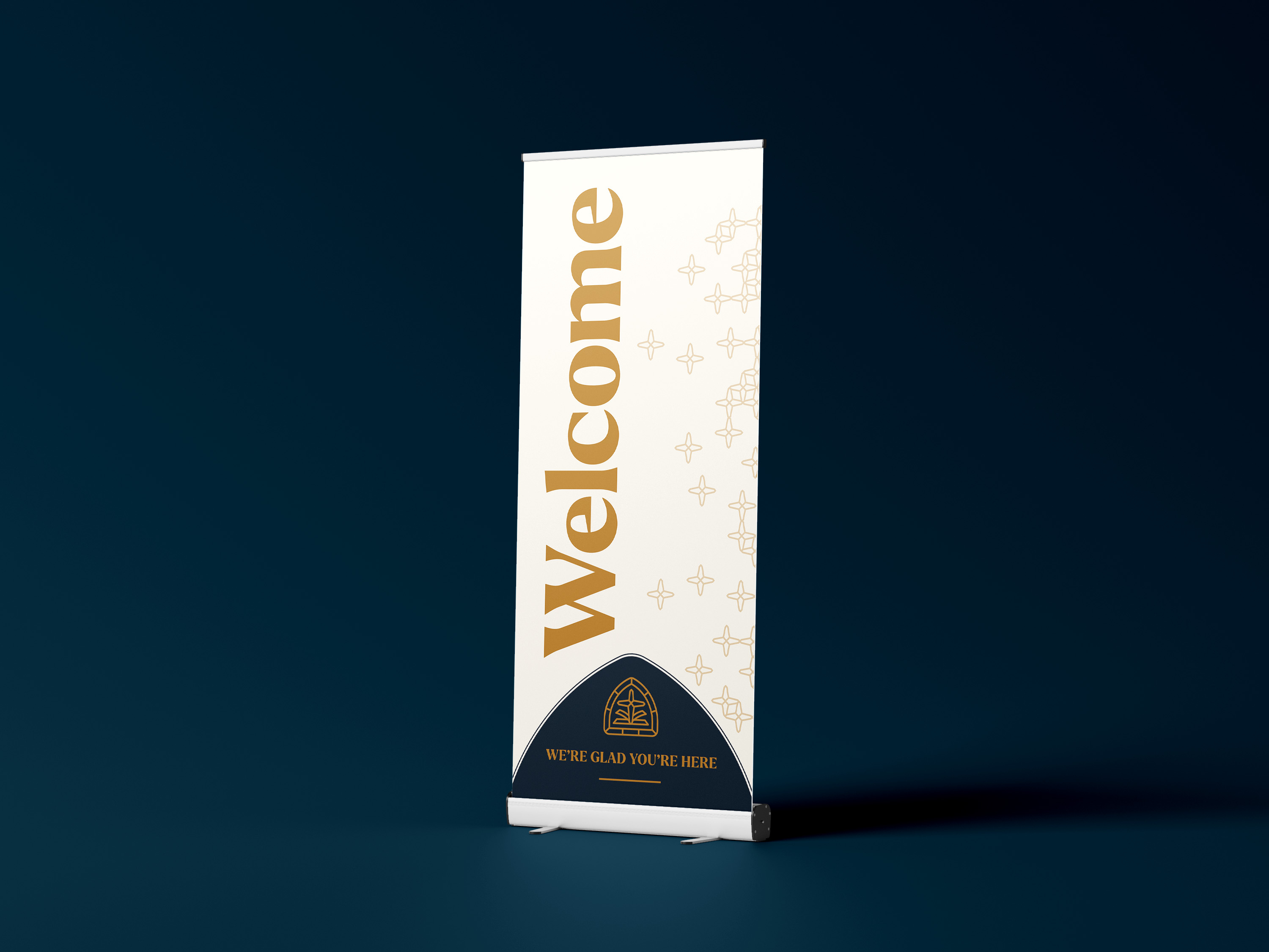 Banner designs for Grace Presbyterian Church branding christian church branding cross logo graphic design presbyterian reformed