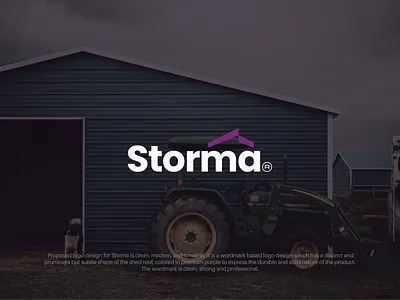 Logo design for Stormà art artwork brand brand identity branding concept corporate custom logo design fiverr freelancer garage graphic design logo manufacturer modern modern logo shed