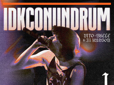 IDKCONUNDRUM’S - I HATE THIS TOUR PT.2 concert poster flyer graphic design tour poster