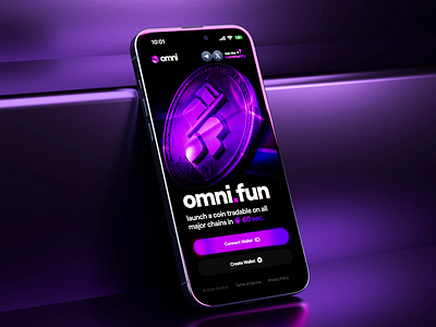 Omni: Home Page App Design Animation 3d ai bitcoin crypto exchange cryptocurrency dapp defi etherium financial app fintech landing page motion nft marketplace platform product design swap token trading wallet web3