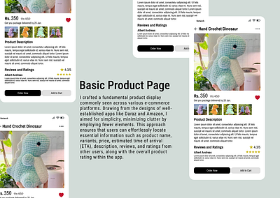 Basic Product Page View