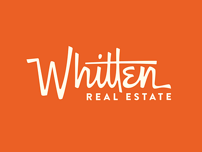 Whitten design lettering logo real estate retro script typo typography vintage