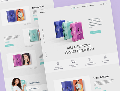 Cosmetic Website beauty beauty products cosmetic website cosmetics fashion landing page skincare uiux web design website