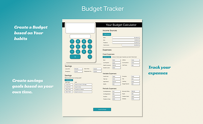 Budget Tracker (Daily UI): Day 4 dailyui ui