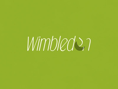 Wimbledon | Typographical Poster britain graphics illustration poster sans serif simple sport text typography wimbledon