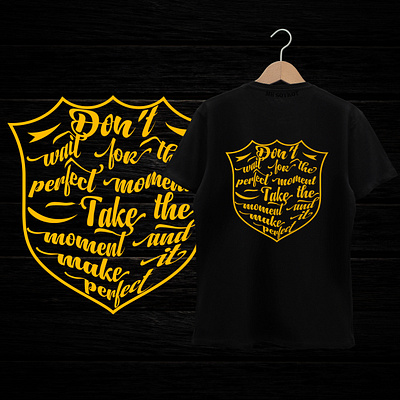 Motivational Typography T-Shirt Design. digital art