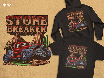 Stone Breaker apparel design automotiv automotive illustration biker tshirt branding design classic classic motorcycle custom made hand drawing merchandise motorcycle illustration motorcycle tshirt retro retro badge rider tshirt tshirt design vintage automotive vintage badge vintage bike vintage car