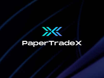 Web3 PaperTradeX Logo Design blue logo branding crypto logo daily practice gradual icon letter x logo design logo papartradex logo design trade logo design web3 logo