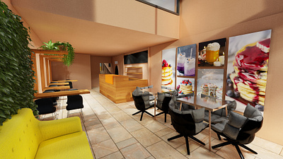 Render 3D - Café