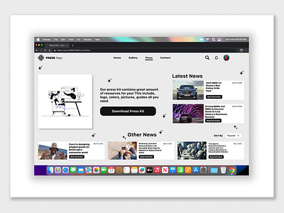 Daily UI 51 : PressPage Design dailyui dailyui51 design figma presspagedesign ui ui designer uidesign uiux uiuxdesign uiuxdesigner ux uxdesign uxdesigner webdesign