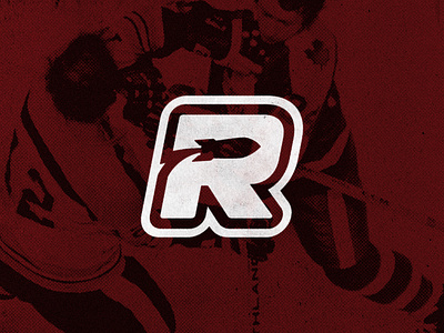 Red Rockets Hockey Club graphic design hockey logo retro vintage